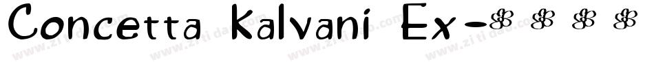 Concetta Kalvani Ex字体转换
